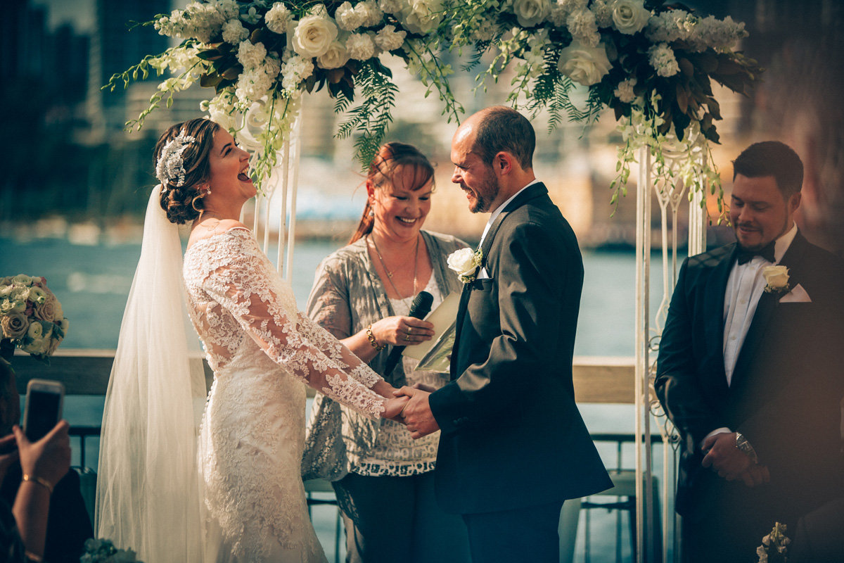 Pier One wedding ceremony